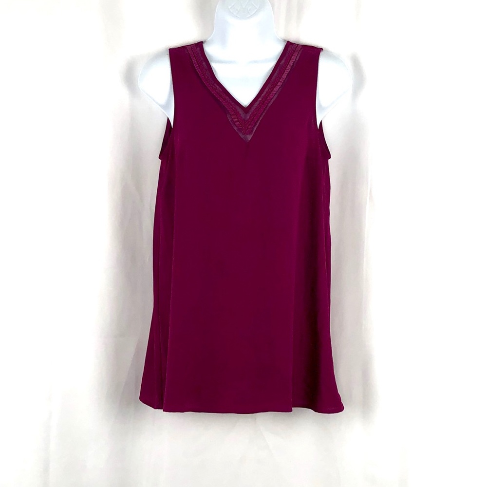 Wassimo Beaded V-neck tank top XS